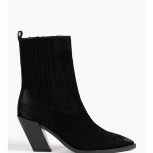 Sam Edelman Mandey Black Suede Heeled Boots